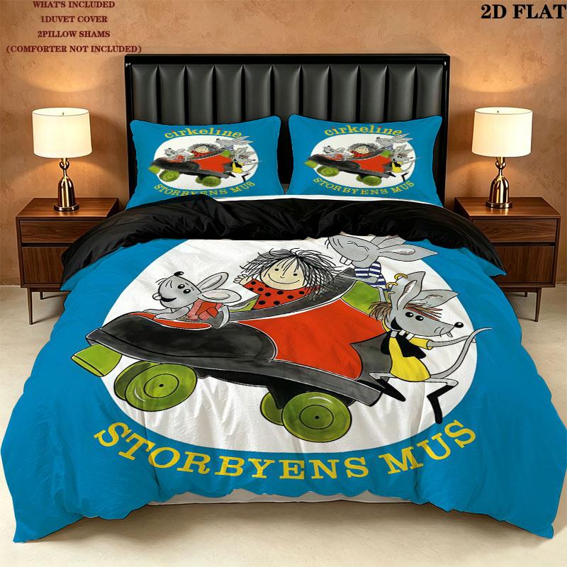 Cirkeline Bedding Quilt Set Quilt Cover Pillowcase Home Decoration Birthday Gift (1 * Duvet Cover + 2 * Pillowcase, Without Core)