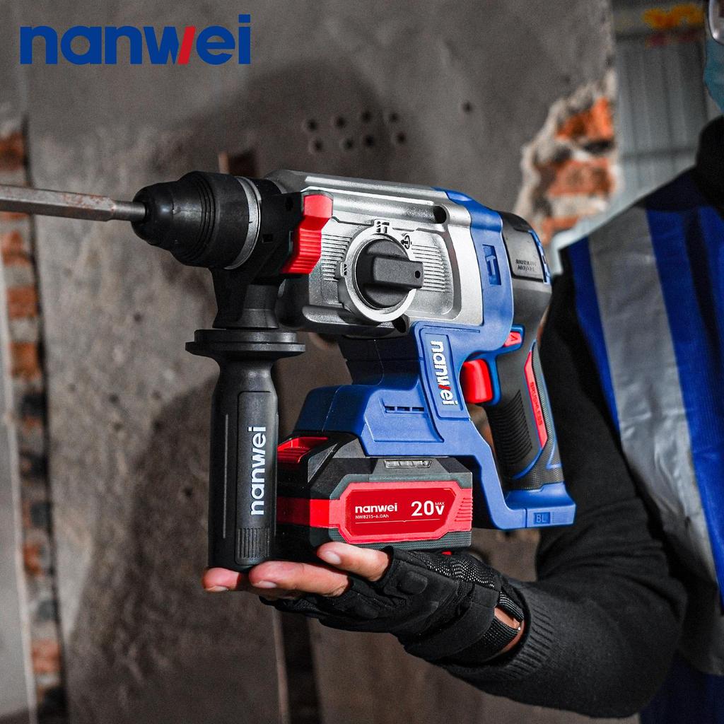NANWEI 2J elektrické kladivo, 1050 ot/min, vrtací rozsah 4-14 mm