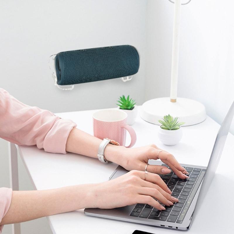 Acrylic Speakers Wall Mount Stand Holder for Flip 4/5/6 Speakers, Stable Display with AntiVibration Silicone Pads