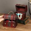 Jewelry Storage Box Treasure Jewelry Container Wood Trinket Holder Jewelry Organizer with Lock Jewelry Display Case Gift