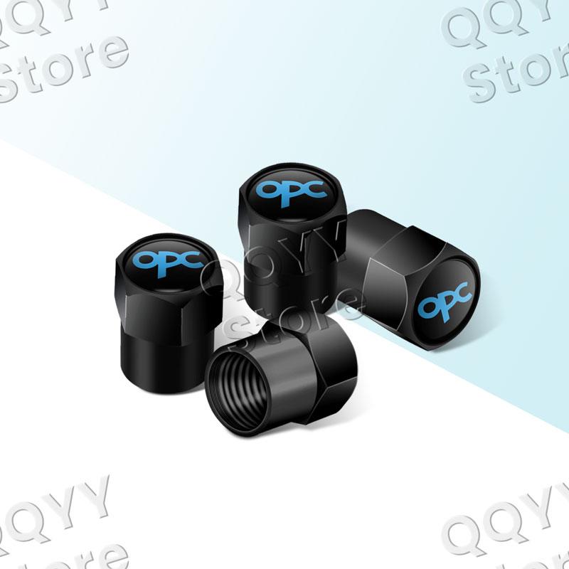 4Pcs Metal OPC Line Logo Car Wheel Tire Valve Caps Tyre Rim Stem Airdust Covers For Opel Insignia Astra H J D Zafira Corsa E