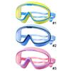 Barnsimglasögon Anti-dimma Simglasögon Vattentäta Simsport Glasögon med Öronproppar Stor Ram för Dykning Snorkling