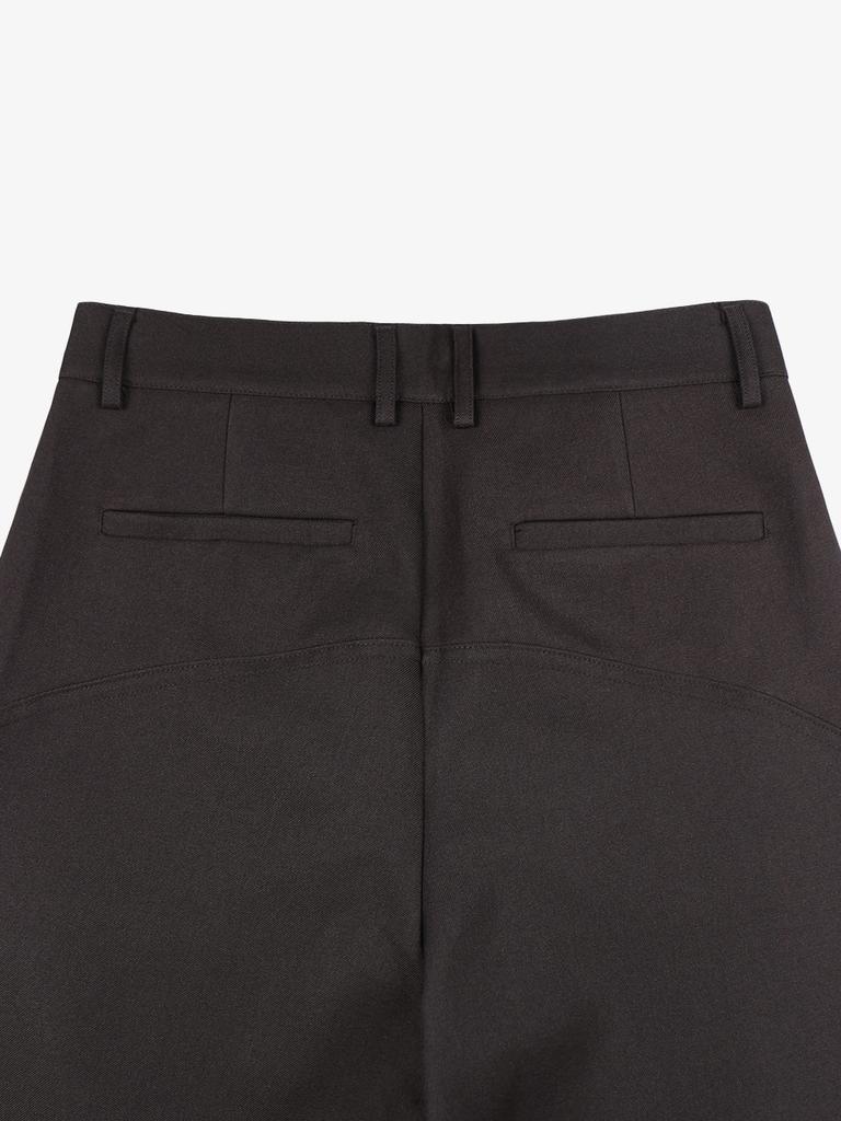 Ousa Cut-Out Dart Slacks - Brown