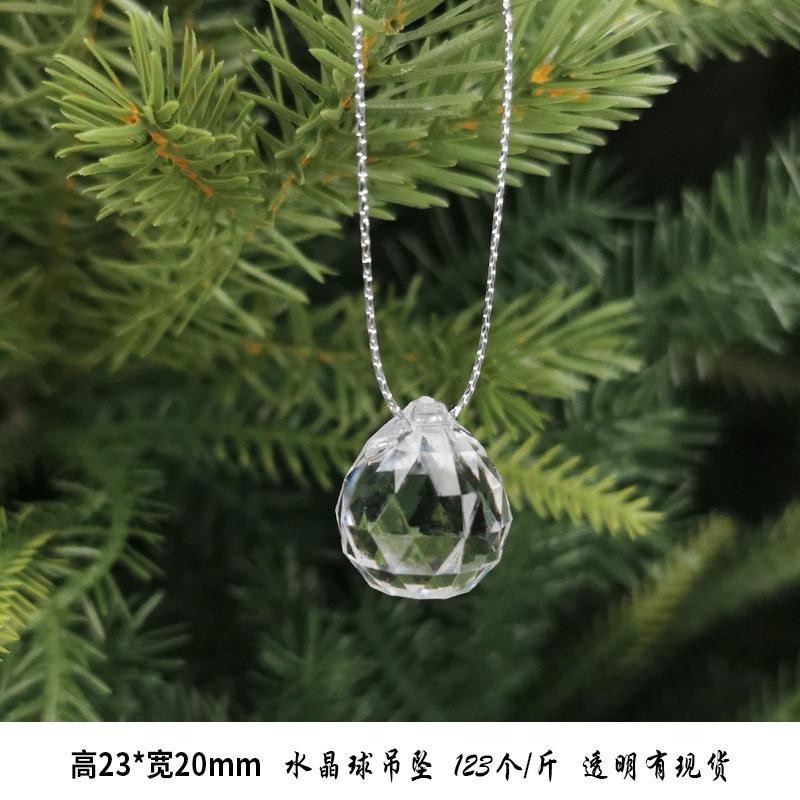 New Christmas Transparent Ice Crystal Snowflake Christmas Tree Decoration Supplies Christmas Atmosphere Christmas Tree Snowflake Pendant