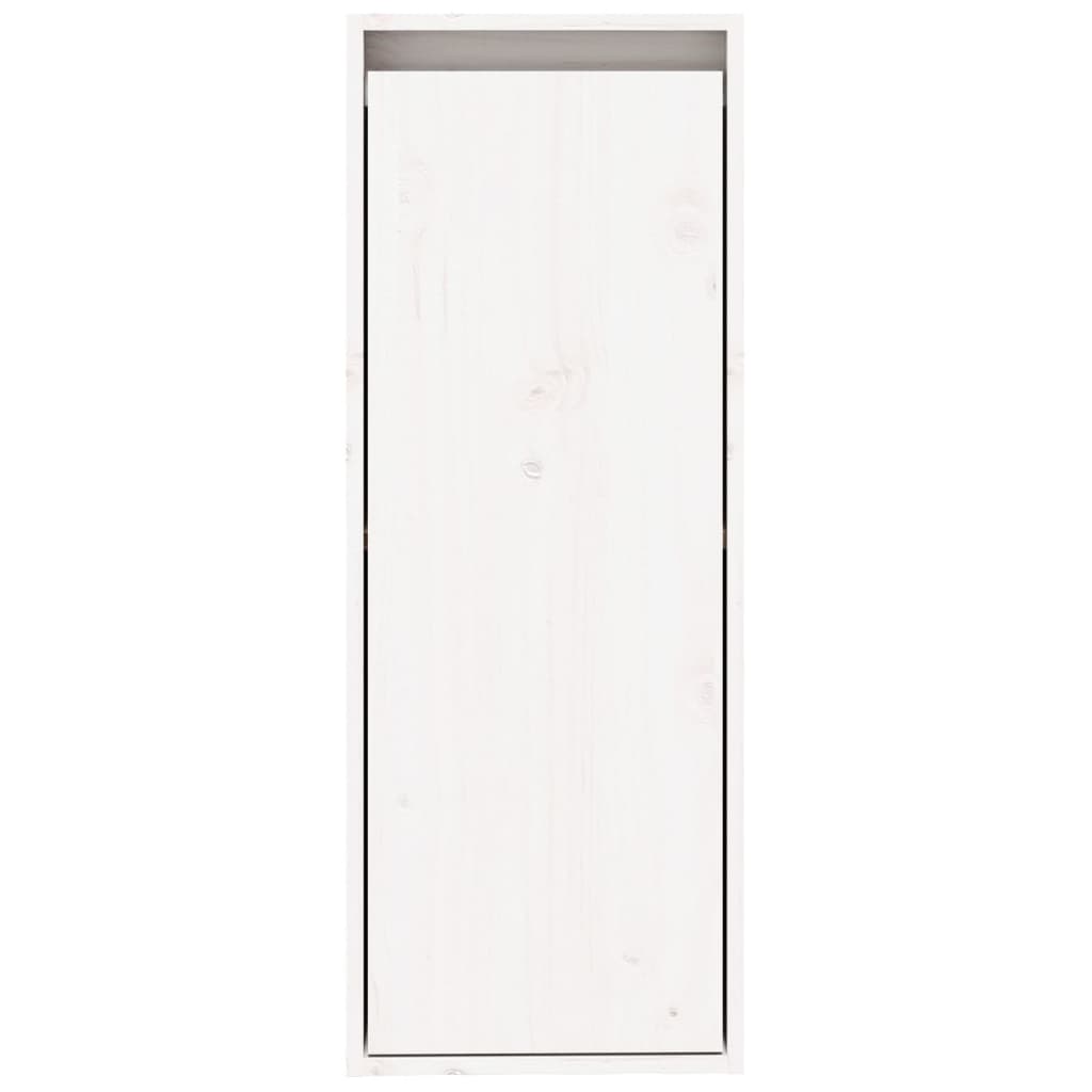 Vidaxl Wall Cabinet, White, 30X30X80 Cm, Solid Pine Wood