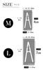 Set of 2 Stencil Letter TOREDOOR Sheets Alphabet, Gardening, Hand-Drawn Style, Height 4cm/7cm,