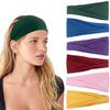 Wide Elastic Non Slip Headbands for Women Soft Sweat Absorbent Hair Bands for Running Workout Gym Sports