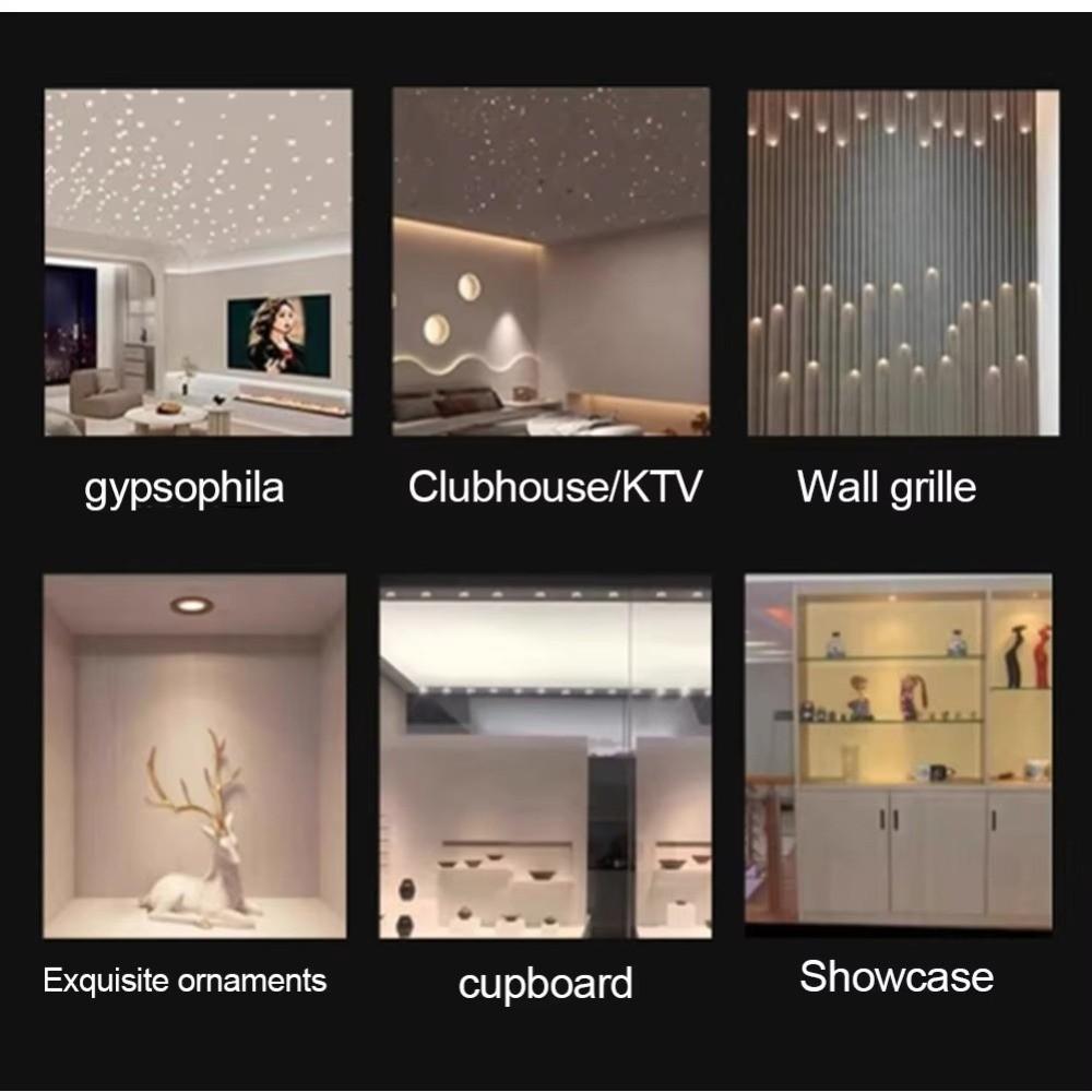 1W Power Mini LED Spotlight 3000K Warm Light Cabinet Downlight Durable Spot Lights  Indoor Lighting