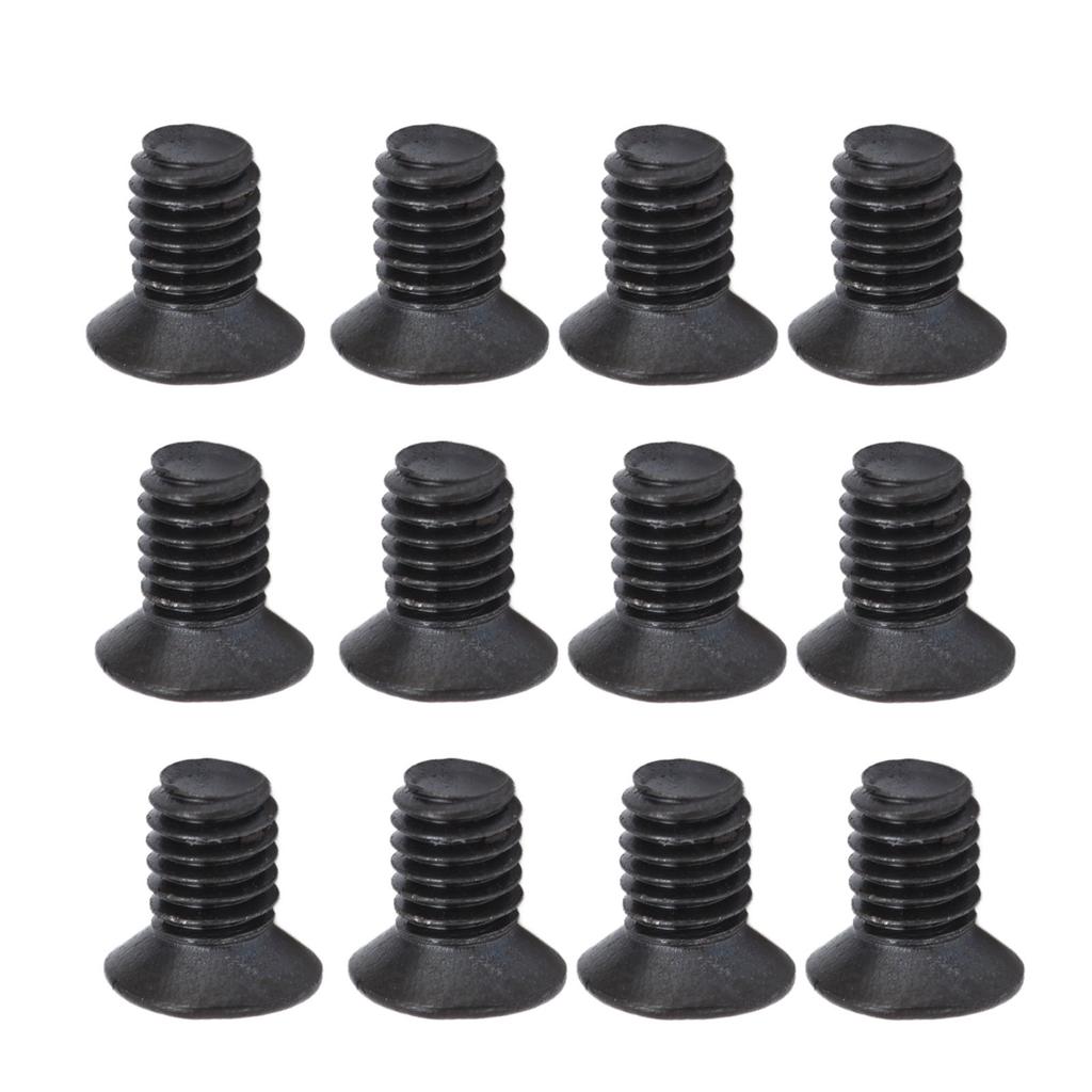 50Pcs Countersunk Cross Screws DIN 965 Black Galvanized Machine Screw Assortment KitM3x5