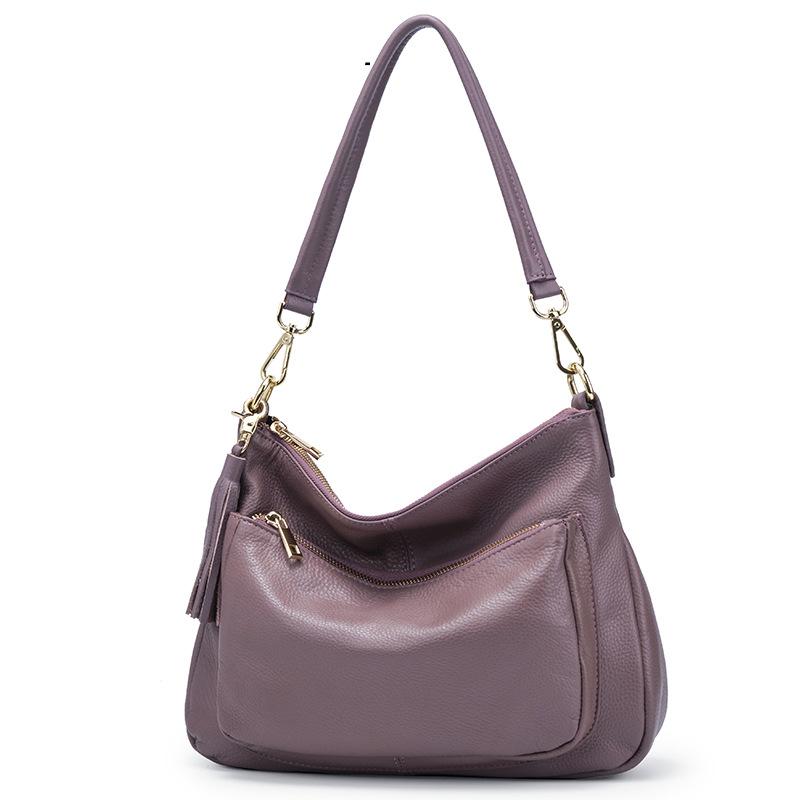 First Layer Cowhide Women's Bag New Style Women's Fashion Genuine Leather Mother Bag Crossbody Bag Women's Soft Leather Handbag