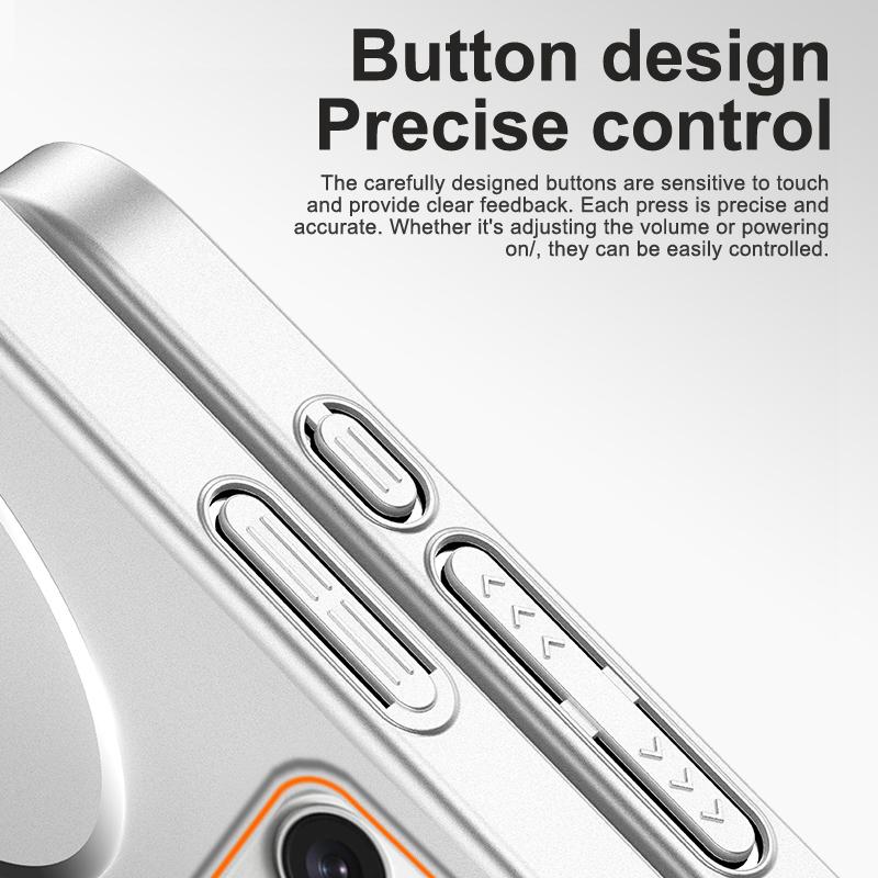 Matte Metallic Paint Wireless Charging for Magsafe Magnetic Phone Case for IPhone Air 17 16 15 14 13 12 Pro Max Shockproof Cover