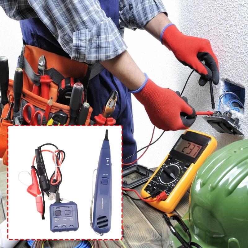 Circuit Finder Tester Set Incorporating SmartTone Sound Generator to Accurately Identify Wire for Electrical Professional