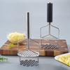 Stainless Steel Potato Press Kitchen Mashed Potatoes Compactor Double Layered Mashed Potato Masher Kitchen Mud Potato Presser
