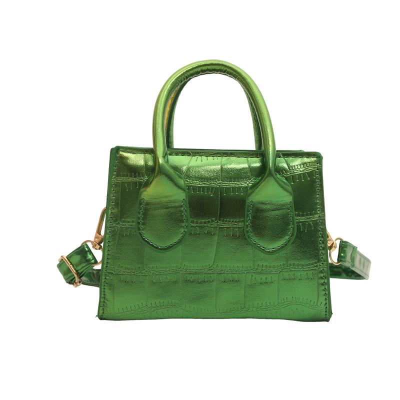 

Нова літня мода 2024 року з кам яним візерунком, повсякденна сумка-мессенджер, зрощена портативна сумка на плече для дівчини в іноземному стилі зелений