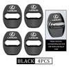 4PCS Car Door Lock Cover Stainless Steel Protection Accessories For Lexus UX250h RX450h RX300 GX470 CT200h RX400h NX300h RX350