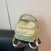 Women Nylon Quilted Shoulder Bag with Adjustable Strap Crossbody Bags for Work Shopping Travel Daily