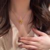New Chinese Style Camellia Necklace French Vintage Rose Earrings Women Jewelry Set