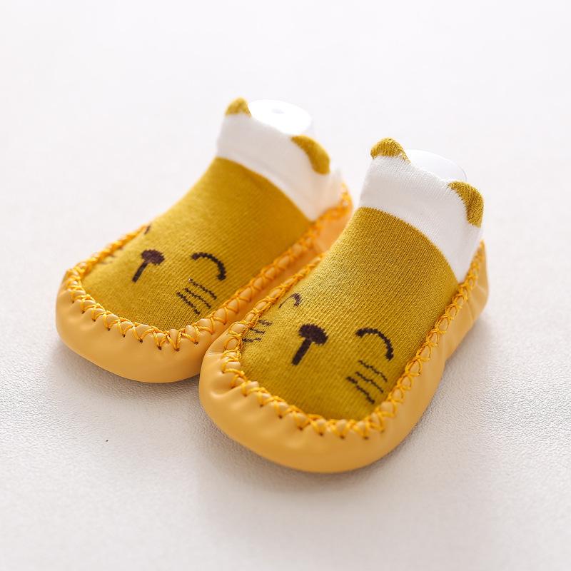 0-24Months Spring Autumn Newborn Rubber Soles Baby Socks Infant Baby Girls Boys Shoes Baby Floor Socks Anti Slip Soft Sole Sock