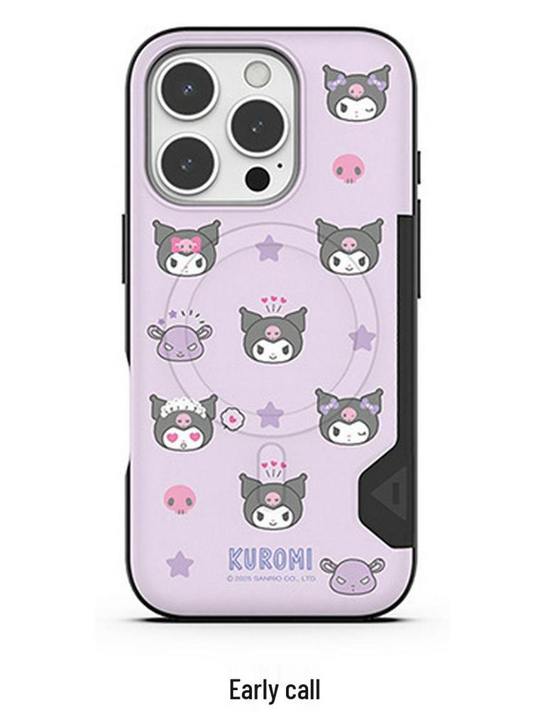 Korea Hello Kitty iPhone 17 Pro Max Magnetic Case with Small Icon and Card Slot