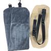 2 In 1 Travel Pillow U Shaped Neck Support and Fluffy Fillable Pillowcase Portable with Carrying Bag for Car Plane Train Camping