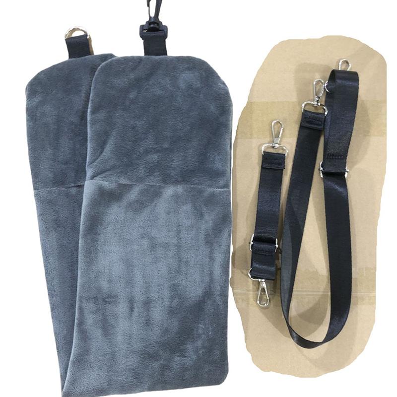 2 In 1 Travel Pillow U Shaped Neck Support and Fluffy Fillable Pillowcase Portable with Carrying Bag for Car Plane Train Camping