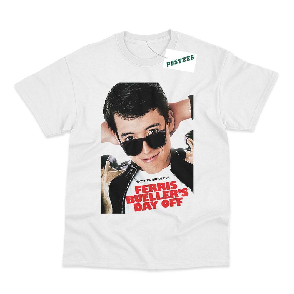 Ferris Buellers Day Off Movie Poster Direct To Garunisext Printed TShirt S