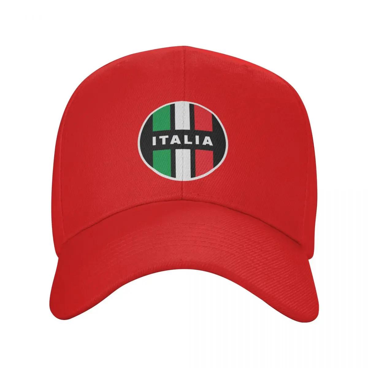 Custom Italia Racing Stripes Flag Baseball Cap Hip Hop Women Unisexs Adjustable Dad Hat Summer Snapback Hats Adjustable Cap