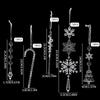 Crystal Ice Drop Snowflake Pendant Decorations Tree Hanging Decorations  Party Supplies