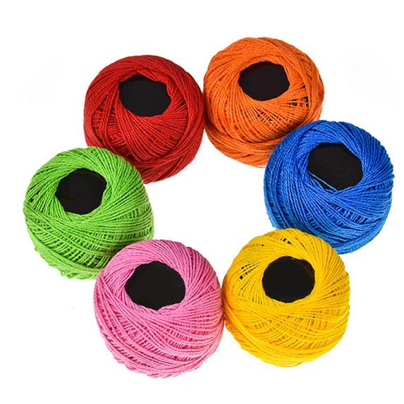 Crochet Cotton Yarn Balls Cross Stitch Needlepoint Hand Embroidery Knitting Threads