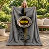 Fenerbahce Blanket Flannel Blanket Soft Cozy Plush Throw for Sofa Bed Lightweight Home Decoration Gifts for Christmas Various Holidays