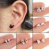 Cartoon Stainless Steel Fish Dolphin Earring Women Ocean Animal Ear Jewelry Girls Cute Small Tadpole Earrings Gifts Accessories