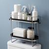 Multifunctional Storage Rack Stainless Steel Bathroom Shelf Space Saving Toilet Rack  Kitchen
