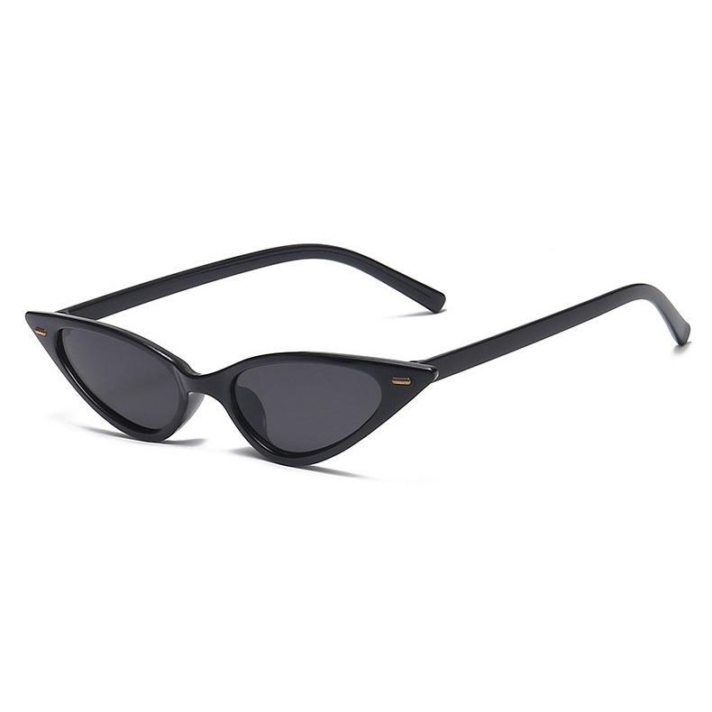 13034 Superhot Eyewear 2022 Fashion Leopard Cateye Sunglasses Women Small Triangle Rivet Cat Eye Sunglasses