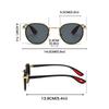 Vintage Round Sunglasses Men  New In Punk Fashion Shades Women Trendy Luxury Brand Design Casual Anti-UV Sun Glasses