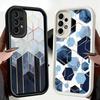 Phone Case for Samsung Galaxy A17 A16 A15 A14 A13 Geometric Marble Pattern A56 A36 A26 A55 A35 A25 A54 A34 A24 A53 A33 A23 A07 A