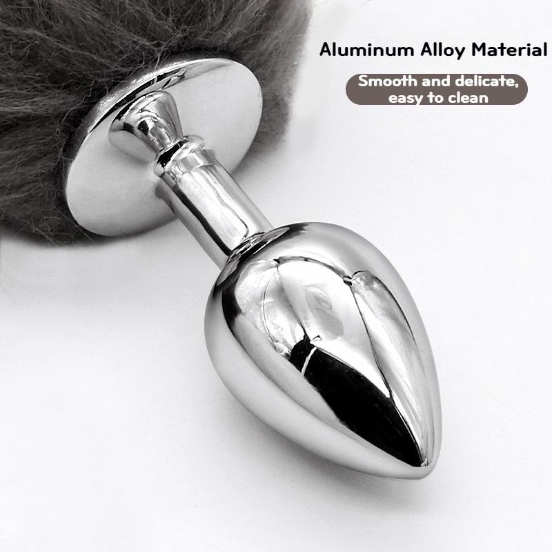 Anal Plug Tail Fox Sexy Toys Stainles Steel Butt Plug  Game Cosplay Anal Sex Toys for Woman Couples Anal Plug with Tail