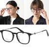 Eyeglass Frame ML5137D Square Black Horn-rimmed Fashion Metal Combination