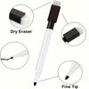 50 Pieces Dry Erase Markers Whiteboard Black Dry Erase Markers With Rubber Cap Fine Tip Dry Erase Markers