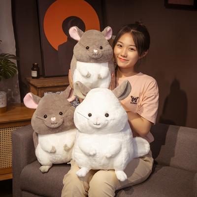 Cute Sitting Chinchilla Doll Plush Toy Stuffed Mouse Doll Girl Bed Sleeping Throw Pillow Children'S Doll