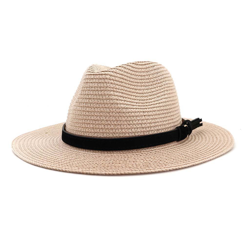 60CM Size Design Mens Straw Sun Hat For Women British Style Panama Church Jazz Hats Summer Beach Vacation Hats