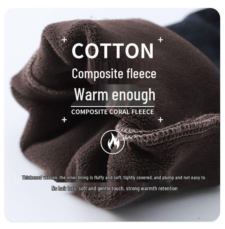 2025 Boys' Autumn & Winter Fleece-Lined Straight Leg Jeans for Kids - Thickened for Warmth