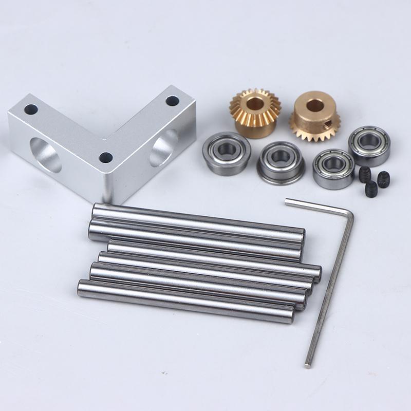 4/5Mm Mini Right Angle Rotator Small 90 Degree 1:1 Gearbox Bevel Gear Commutator Model Transmission Case