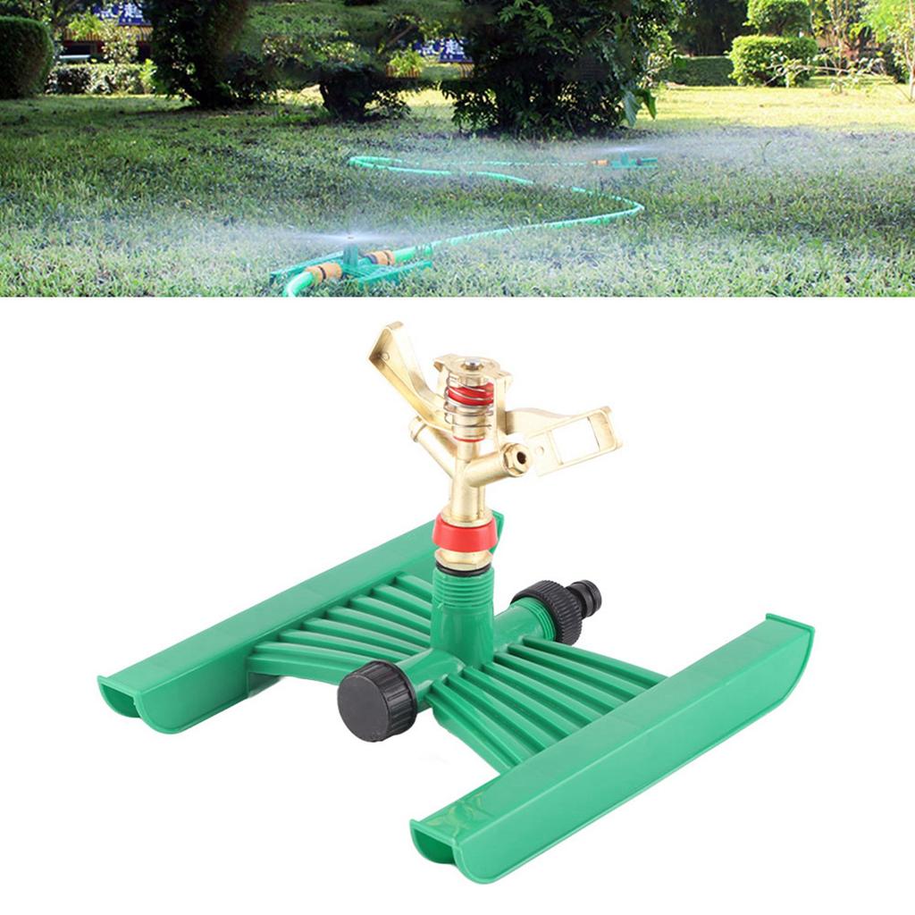 360 Degree Automatic Rotating Sprinkler with Base for Garden Lawn Irrigation System Watering Tool