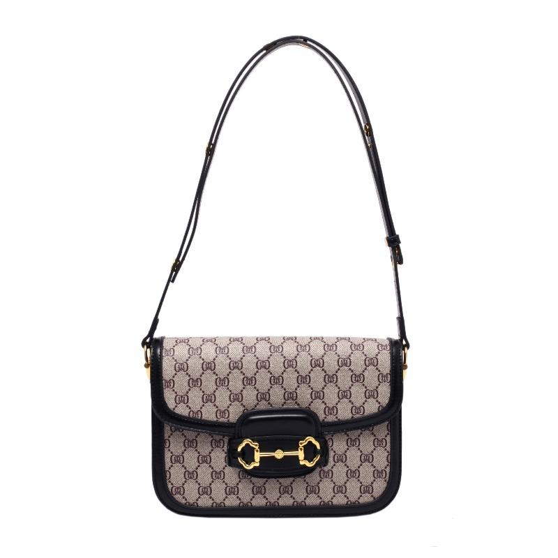 Sense bag women's new fashion retro printed small square bag saddle bag versatile shoulder messenger bag tide