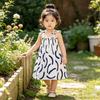 Girls Summer Strap Dress Floral Beach Princess Kids Dress
