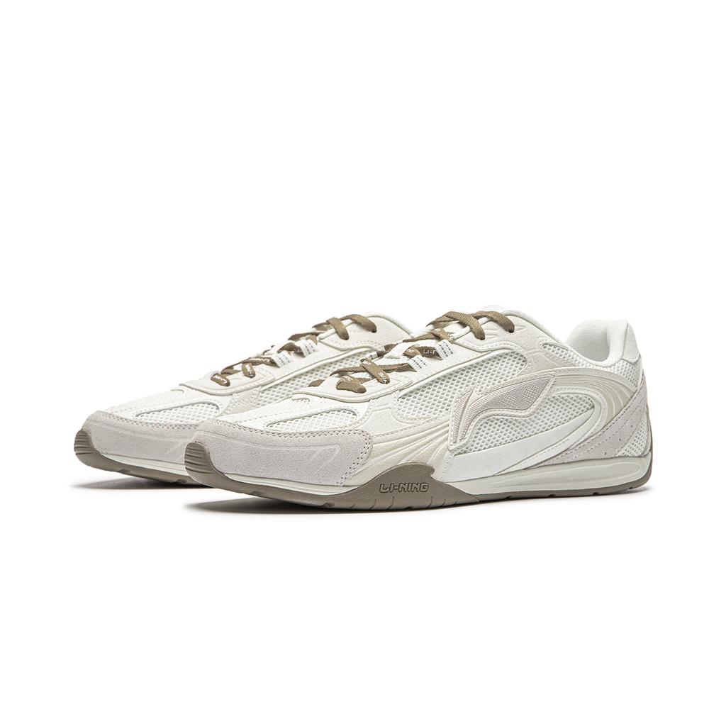 Li Ning Film CLASSIC Slip Resistant, Abrasion Resistant, Lightweight Low top Casual Shoes Men's Ivory AGLW195-1