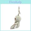 Plush Lazy Mouse Keychain With Polyester Fiber For Backpack And Bag Decor