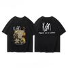 T-shirt à manches courtes pour hommes et femmes du groupe Limp Bizkit Soft Biscuit Printemps/Été Métal Rock Européen et Américain High Street