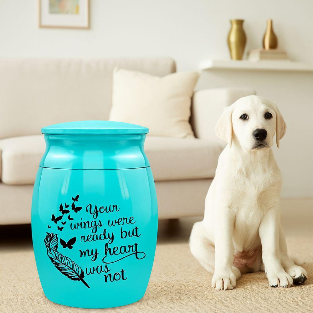 Waterproof Memorial Pets Urn Aluminum Zinc Zinc Alloy Cremation Urns Personalized Ashes Sealed Box  Funeral