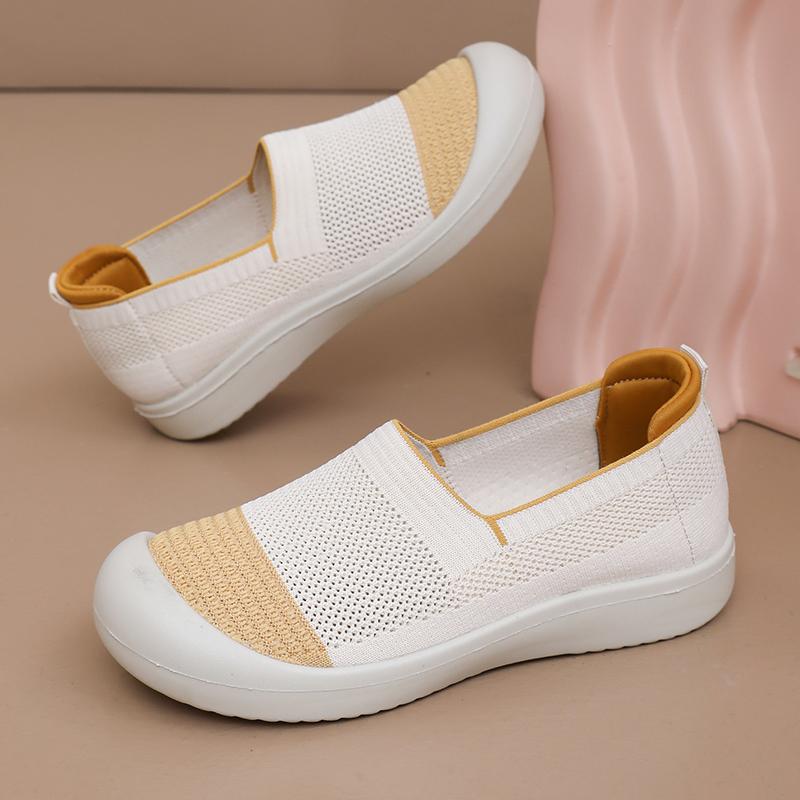 Summer Women's Flat Shoes Lightweight and Comfortable Casual Shoes Breathable Mesh Shoes Fashionable and Versatile